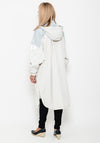 Frandsen Oversized Long Parka Jacket, Beige Multi