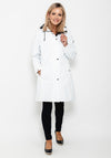 Frandsen Soft Shell Long Raincoat, White