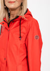 Frandsen Soft Shell Long Raincoat, Red