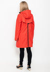 Frandsen Soft Shell Long Raincoat, Red
