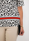 Frank Walder Leopard Print T-Shirt, White Multi