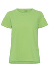 Fransa Round Neck T-Shirt, Green