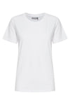 Fransa Round Neck T-Shirt, White