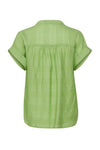 Fransa Short Sleeve Tian Blouse, Green