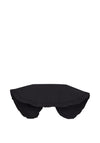 Fransa Cotton Frill Neck Collar, Black