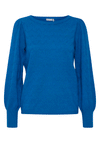 Fransa Melani Embroidered Pullover Sweatshirt, Royal Blue