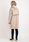 Frandsen Water Resistant Long Raincoat, Beige
