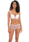 Freya Festival Vibe Moulded Plunge Bra, White Multi