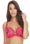 Freya Hot House Printed Plunge Bra, Hot Pink