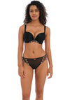 Freya Loveland Moulded Plunge Bra, Black Multi