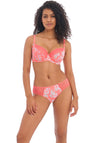 Freya Erin Floral Plunge Bra, Coral
