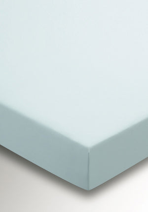 Sanderson 220 Thread Count Fitted Sheet, Duck Egg