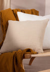 Riva Paoletti Lark Muslin Crinkle 45x45cm Cushion, Natural