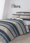 Fusion Hendra Striped Duvet Cover & Pillowcase Set, Blue