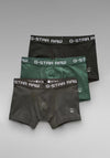 G-Star Raw 3 Pack Classic Boxers, Green Multi