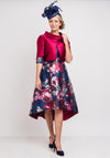 Gabriela Sanchez Floral Dress & Jacket, Navy & Wine