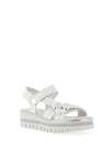 Gabor Leather Tie Knot Sandals, White