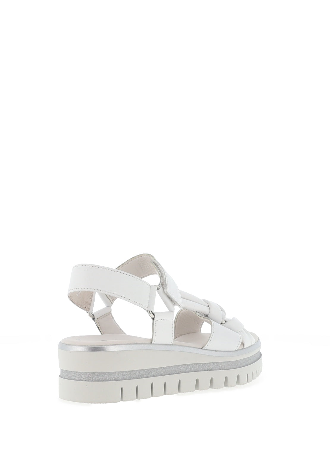 Gabor Leather Tie Knot Sandals, White