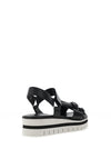 Gabor Leather Tie Knot Sandals, Black