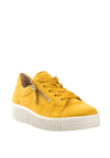Gabor Suede Leather Trainers, Yellow