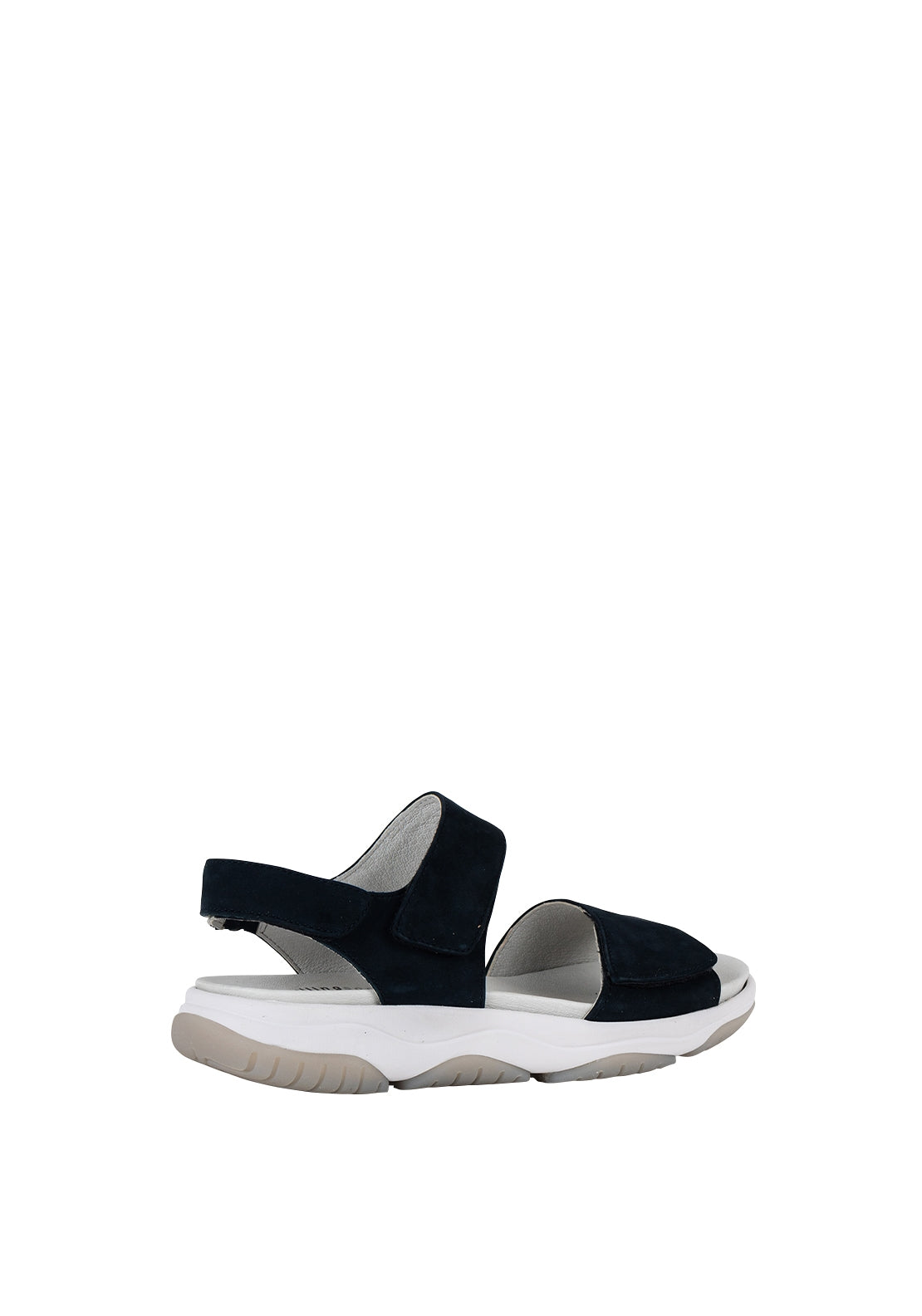 Gabor Womens Triple Velcro Straps Sandals, Navy