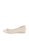 Gabor Leather Quilted Pumps, Cream