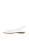 Gabor Leather Laser Cut Pumps, White