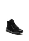 Gabor Rolling Soft Nubuck Lace Up Boot, Black
