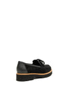 Gabor Suede Chain Detail Loafers, Black