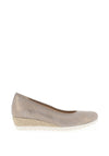 Gabor Suede Wedged Pumps, Grey