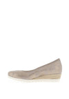 Gabor Suede Wedged Pumps, Grey