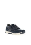 Gabor Leather Mix Zip Rolling Soft Trainers, Navy