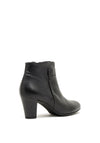 Gabor Leather Block Heel Ankle Boots, Black