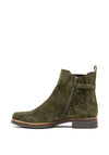 Gabor Chelsea Suede Leather Ankle Boot, Khaki