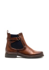 Gabor Chelsea Leather Ankle Boot, Brown & Navy