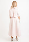 Gabriela Sanchez Shimmer Embossed Floral Dress & Bolero, Rose Pink