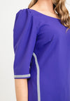 Gabriela Sanchez Crystal Detail Midi Dress, Purple