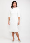 Gabriela Sanchez Fishtail Hem Midi Dress, White