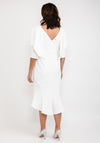 Gabriela Sanchez Fishtail Hem Midi Dress, White