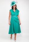 Gabriela Sanchez Sequin Embellished Satin Dress, Emerald