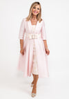 Gabriela Sanchez Jaquard Floral A-Line Dress, Blush Pink