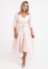 Gabriela Sanchez Jaquard Floral A-Line Dress, Blush Pink