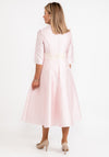 Gabriela Sanchez Jaquard Floral A-Line Dress, Blush Pink
