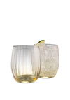 Galway Crystal Erne Tumbler Glass Pair, Amber