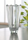 Galway Crystal Dune 10” Square Vase, Glass