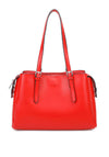 Zen Collection Buckle Detail Shopper Handbag, Red