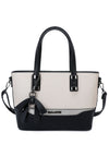 Zen Collection Charm Detail Shopper Handbag, Beige