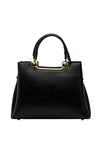 Zen Collection Pebbled Faux Leather Shopper Bag, Black