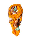 Galway Crystal Lotus Flower Polyester Scarf, Bright Orange