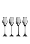Galway Crystal Erne Liqueur, Sherry Set of Four Glasses